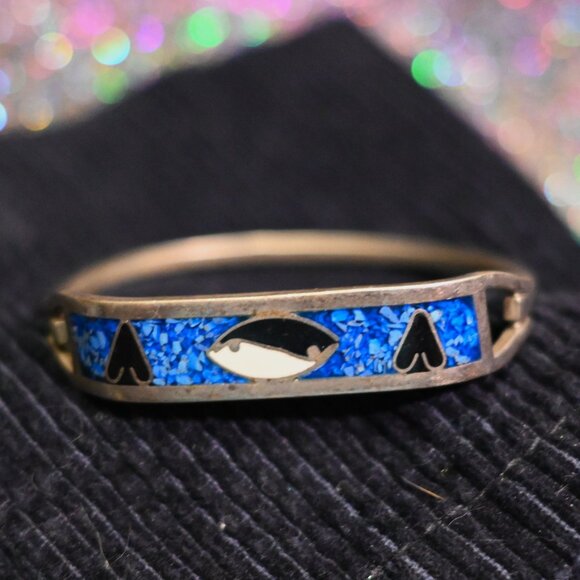 925 Sterling Silver Made In Mexico Vintage Bracelet - Picture 1 of 4